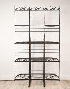 Iron Brass Bakers Rack France circa 1880 - 4212219