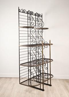 Iron Brass Bakers Rack France circa 1880 - 4212220