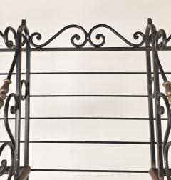 Iron Brass Bakers Rack France circa 1880 - 4212224