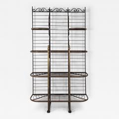 Iron Brass Bakers Rack France circa 1880 - 4213882