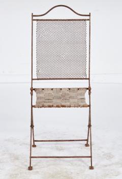 Iron Chainmesh Folding Conservatory Chair - 4561277