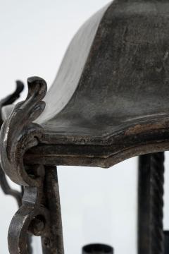 Iron Glass and Tole Pentagonal Lantern - 3159271