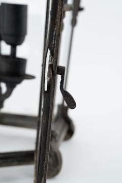 Iron Glass and Tole Pentagonal Lantern - 3159273