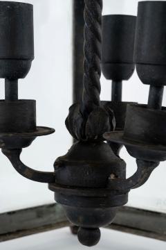 Iron Glass and Tole Pentagonal Lantern - 3159275