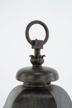 Iron Glass and Tole Pentagonal Lantern - 3159277