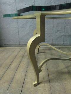 Iron Scalloped Edge and Glass Coffee Table - 2089874