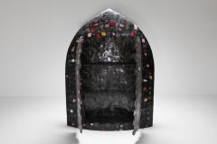 Iron Sculpture and Cabinet Madio Medievale by A Spazzapan 1970s - 1555729