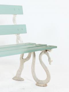 Iron Serpent and Twig Garden Bench English Mid 20th C  - 4639122