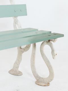 Iron Serpent and Twig Garden Bench English Mid 20th C  - 4639123