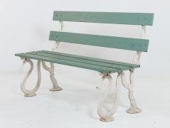 Iron Serpent and Twig Garden Bench English Mid 20th C  - 4639128