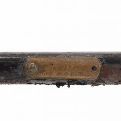 Iron and Brass Marble Top Stand likely French Late 19th C  - 4497692