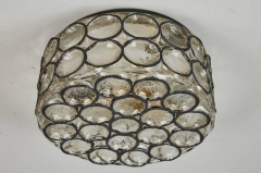 Iron and Glass Flush Mount - 409056