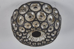 Iron and Glass Flush Mount - 409064