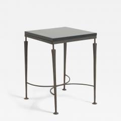 Iron and Stone Square Side Table - 3602945