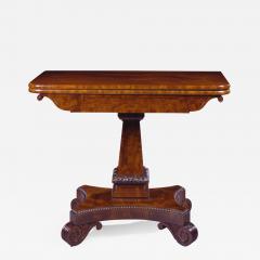 Isaac Vose Carved Mahogany Games Table - 388862