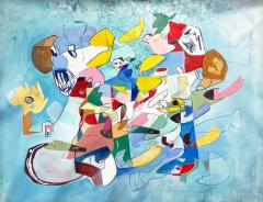 Isabel Brinck Original Abstract Painting on Canvas Titled Perpetua  - 4399201