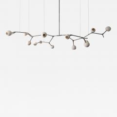 Isabel Moncada MANTIS 13 pendant light Vintage Finish Lost Wax Bronze 13 Porcelain Globes - 3917383