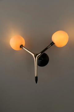 Isabel Moncada OJOS sconce Organic Modern Cast Bronze Handmade White Porcelain Globes - 3837815