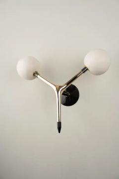 Isabel Moncada OJOS sconce Organic Modern Cast Bronze Handmade White Porcelain Globes - 3837819