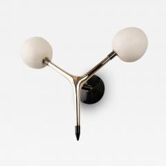 Isabel Moncada OJOS sconce Organic Modern Cast Bronze Handmade White Porcelain Globes - 3890730