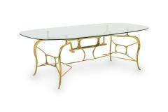 Isabella Modern Biomorphic Bronze Dining Table - 4172061
