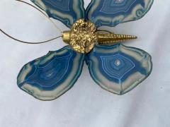 Isabelle Faure 1970 Butterfly Wall Lamp in Bronze or Brass Duval Brasseur Or Isabelle Faure - 3427569