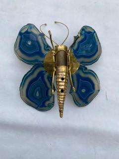 Isabelle Faure 1970 Butterfly Wall Lamp in Bronze or Brass Duval Brasseur Or Isabelle Faure - 3427583