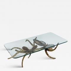 Isabelle Faure Large French Agate Butterfly Low Table Designed By Isabelle Faure - 4099756