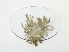 Isabelle Faure Signed Isabelle Faure bronze sculpture table Quartz 1970s - 2941229