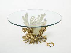 Isabelle Faure Signed Isabelle Faure bronze sculpture table Quartz 1970s - 2941237