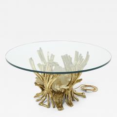 Isabelle Faure Signed Isabelle Faure bronze sculpture table Quartz 1970s - 2948601