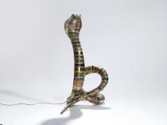 Isabelle Faure Signed Isabelle Faure cobra sculpture floor lamp 1970s - 989408