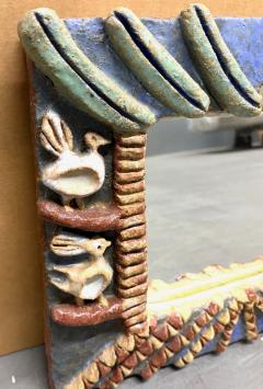 Isabelle Ferlay Glazed Ceramic Mirror by Isabelle Ferlay from the group les Argonautes - 4482130