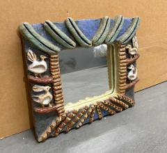Isabelle Ferlay Glazed Ceramic Mirror by Isabelle Ferlay from the group les Argonautes - 4482133