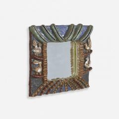 Isabelle Ferlay Glazed Ceramic Mirror by Isabelle Ferlay from the group les Argonautes - 4482145