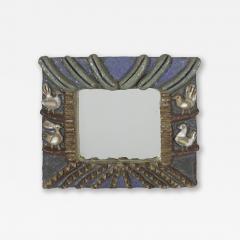 Isabelle Ferlay Glazed Ceramic Mirror by Isabelle Ferlay from the group les Argonautes - 4483755