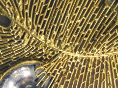 Isabelle Masson Faure Peacock feather wall lamp by Isabelle Masson Faure France circa 1980 - 4226061