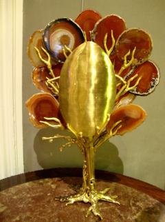 Isabelle Masson Faure Precious tree in agates and brass by Isabelle Masson Faure - 914499