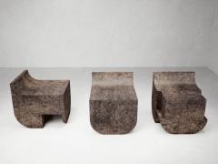 Isac Elam Kaid Canadian Contemporary Mono Block Cement Chair - 4613118
