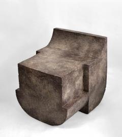 Isac Elam Kaid Canadian Contemporary Mono Block Cement Chair - 4613120