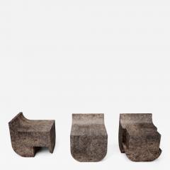 Isac Elam Kaid Canadian Contemporary Mono Block Cement Chair - 4619584