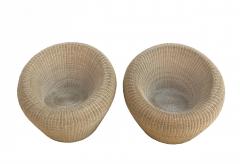 Isamu Kenmochi Rattan Round Chairs by Isamu Kenmochi - 1609691