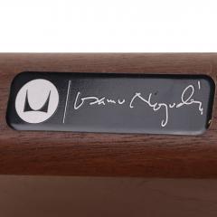 Isamu Noguchi A Walnut and Glass Top Coffee Table by Noguchi for Herman Miller - 4684271