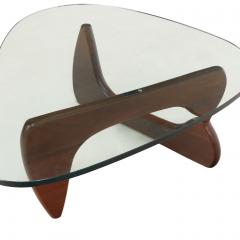 Isamu Noguchi A Walnut and Glass Top Coffee Table by Noguchi for Herman Miller - 4684273