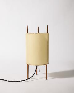 Isamu Noguchi Fiberglass and Mahogany Lamp No 9 by Isamu Noguchi for Knoll USA c 1947 - 4207527