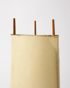 Isamu Noguchi Fiberglass and Mahogany Lamp No 9 by Isamu Noguchi for Knoll USA c 1947 - 4207529