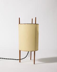 Isamu Noguchi Fiberglass and Mahogany Lamp No 9 by Isamu Noguchi for Knoll USA c 1947 - 4207530