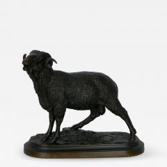 Isidore Bonheur Bronze Sculpture Merino Ram Cast after Model by Isidore Jules Bonheur - 1175475