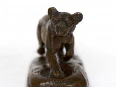 Isidore Bonheur Lion Cub French Antique Bronze Sculpture by Isidore Bonheur and Peyrol - 1107981