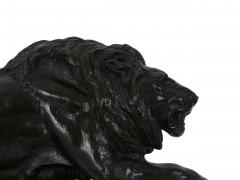 Isidore Bonheur Lion L Affut French Bronze Sculpture by Isidore Jules Bonheur Peyrol - 1187330